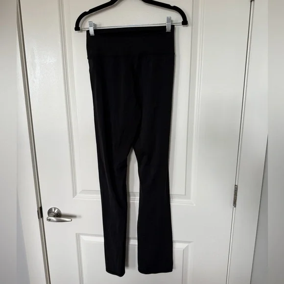 Black Women's Flared Leggings - Picture 3 of 3